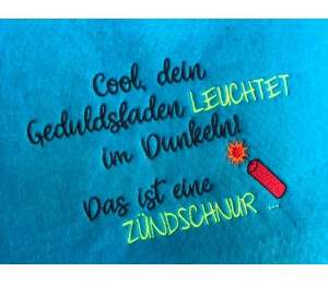 Stickdatei - Dein Geduldsfaden leuchtet